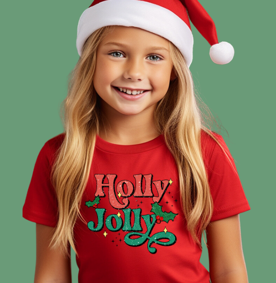 Holly Jolly Kids Tee Holly Jolly Kids Tee