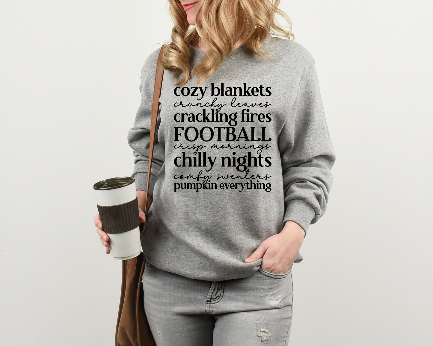 Cozy Blankets Crunchy Leaves Sweatshirt