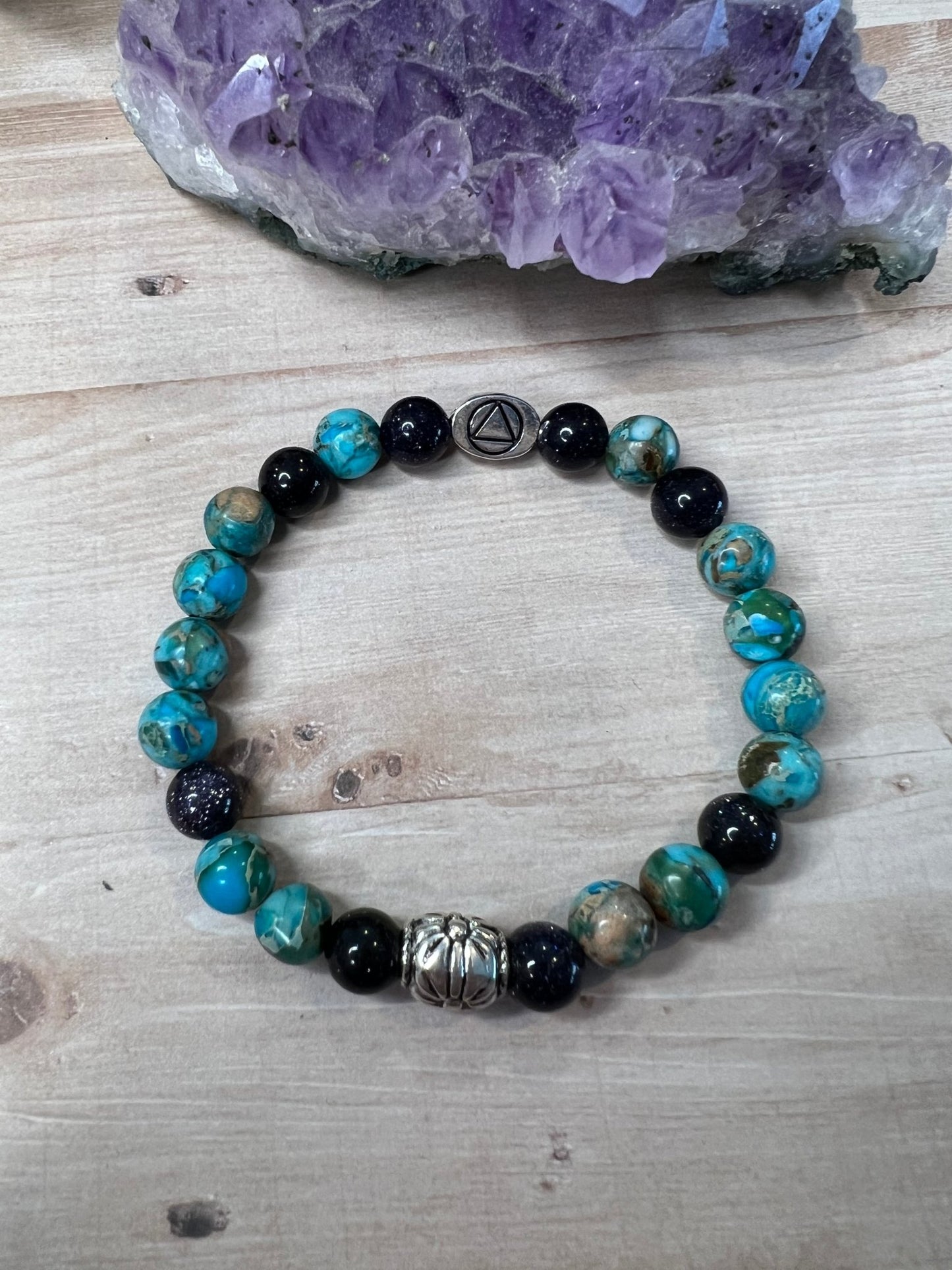 AA Blue Turquoise Gemstone Bracelet - Merlscreations