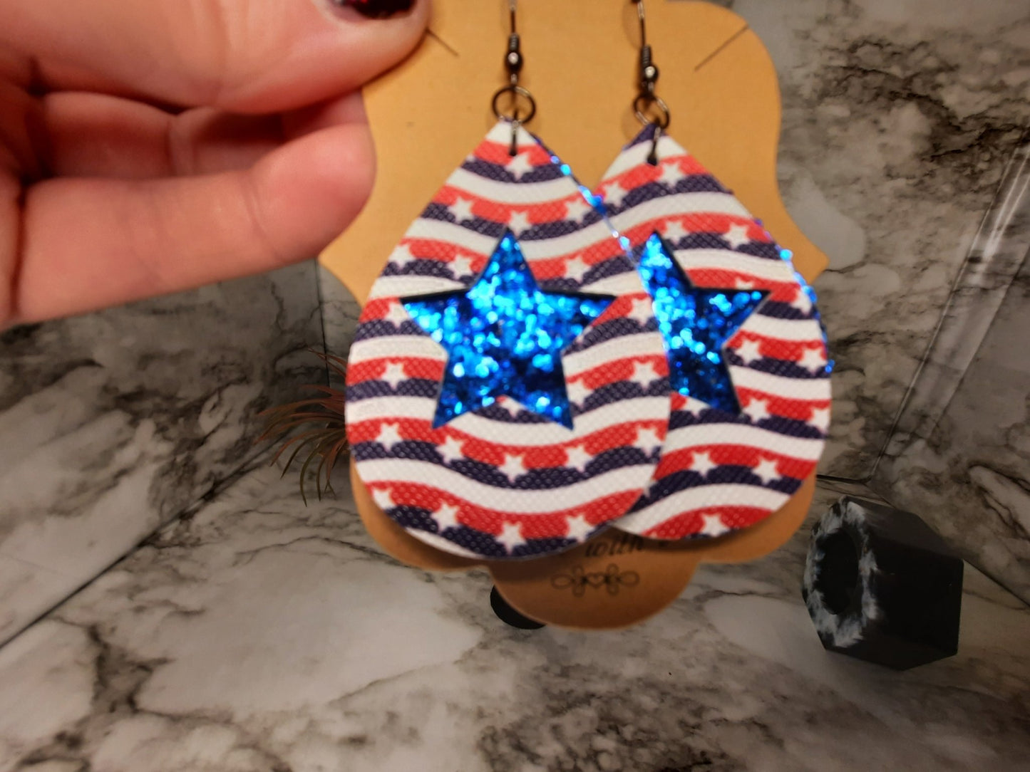 American Pride Earrings - Merlscreations