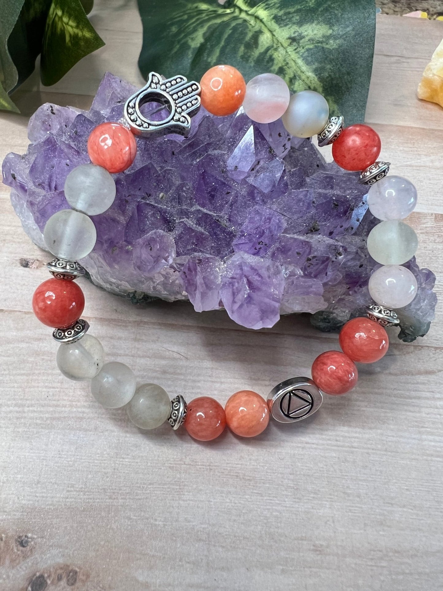 Coral AA Gemstone Bracelet - Merlscreations
