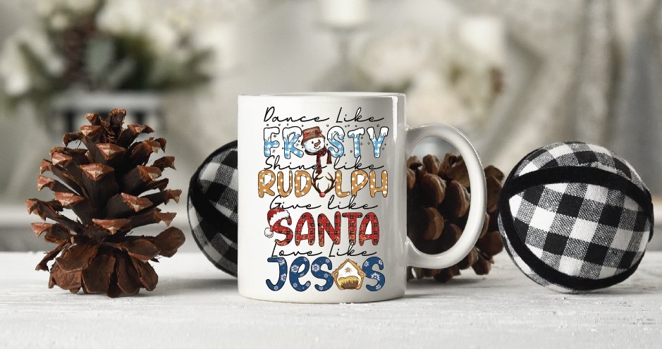 Dance like FROSTY love like Jesus Coffee Mug - Merlscreations