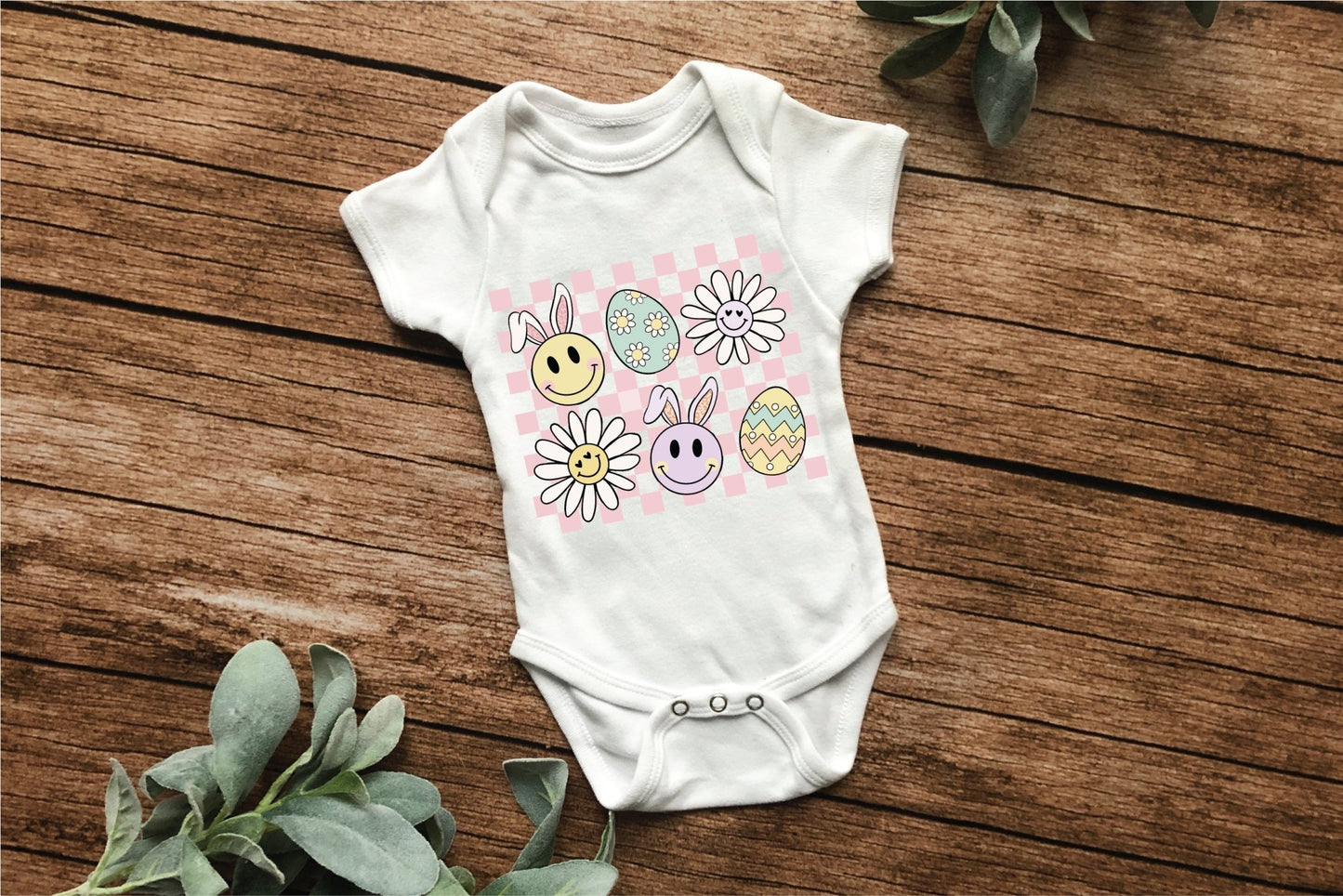 Easter Smileys Onesie - Merlscreations