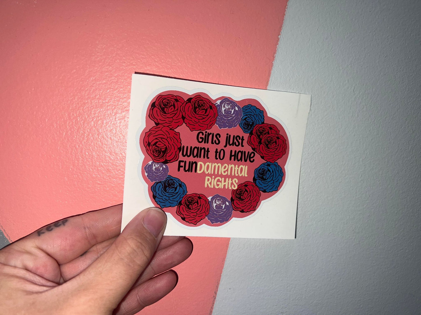 Girls Just Want To Have Fun Sticker - Merlscreations