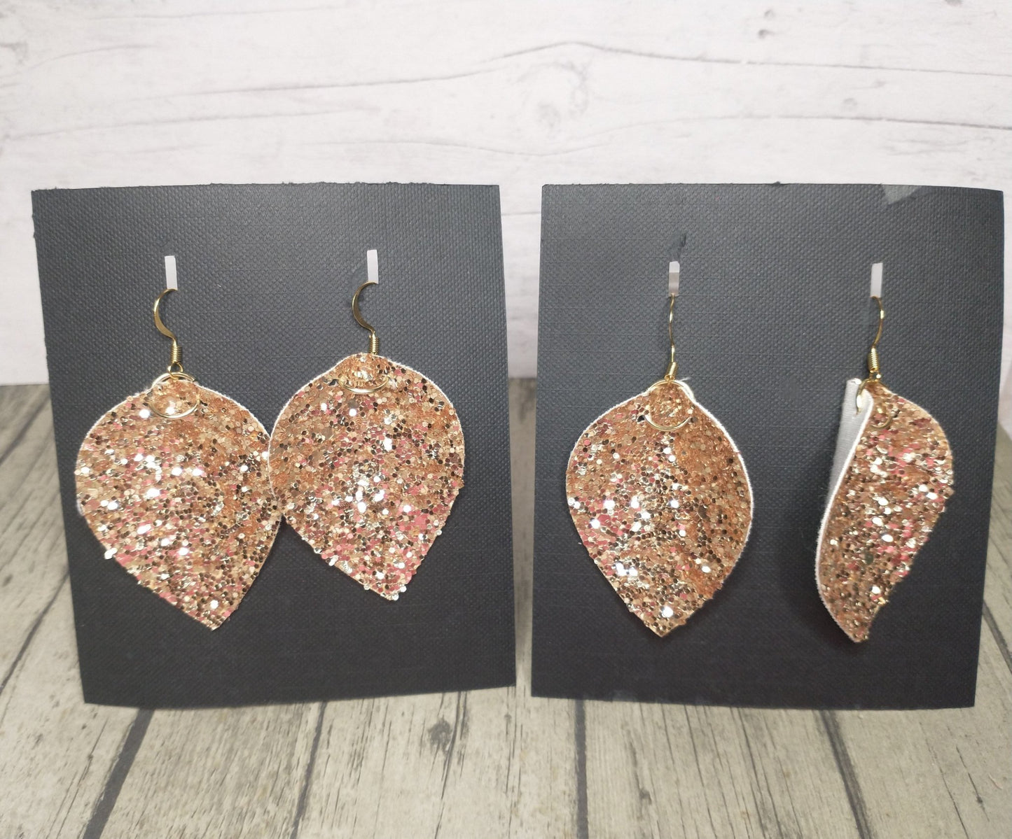 Gold Sparkle Teardrop Earrings! - Merlscreations