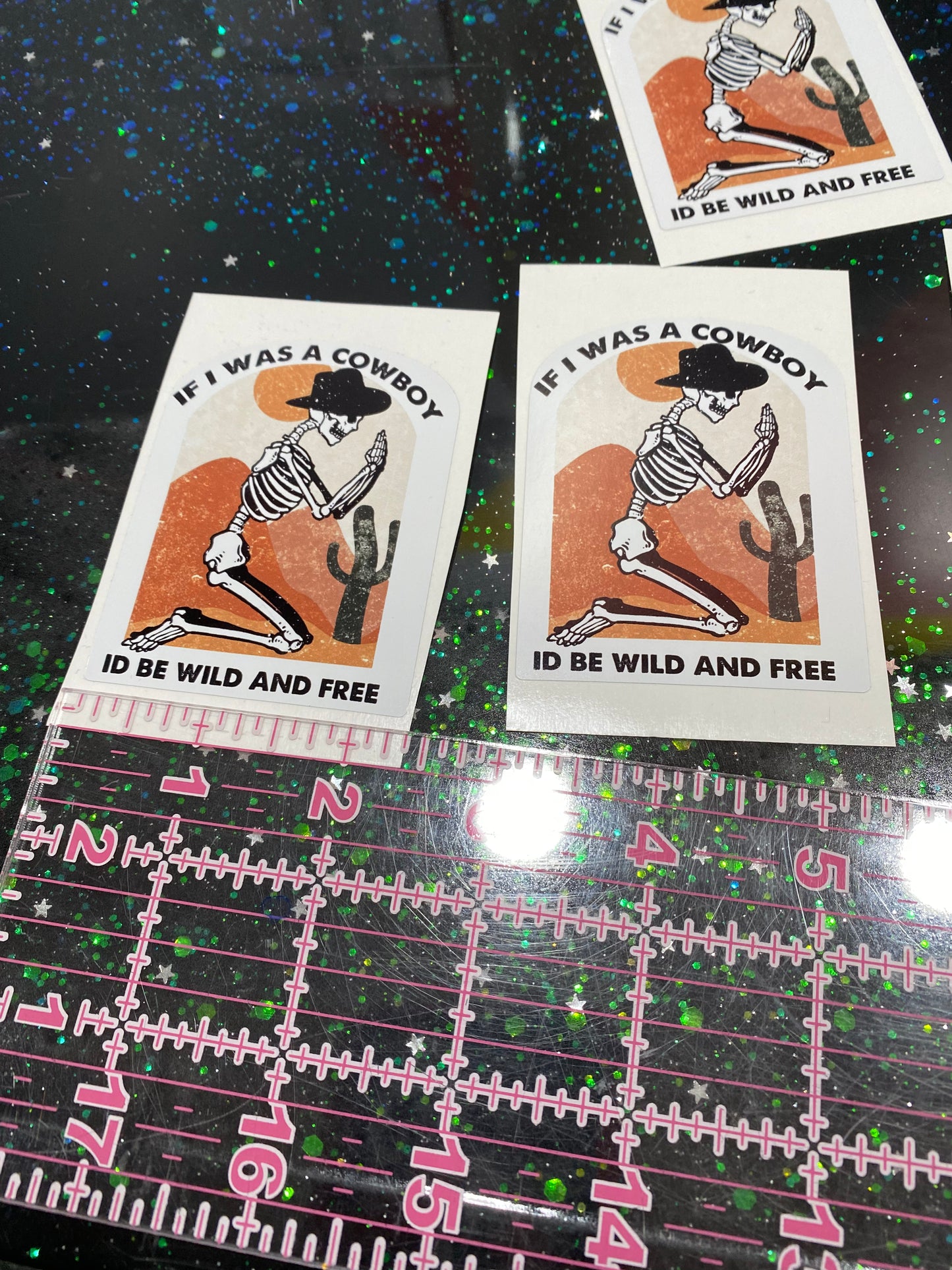 If I was a cowboy sticker