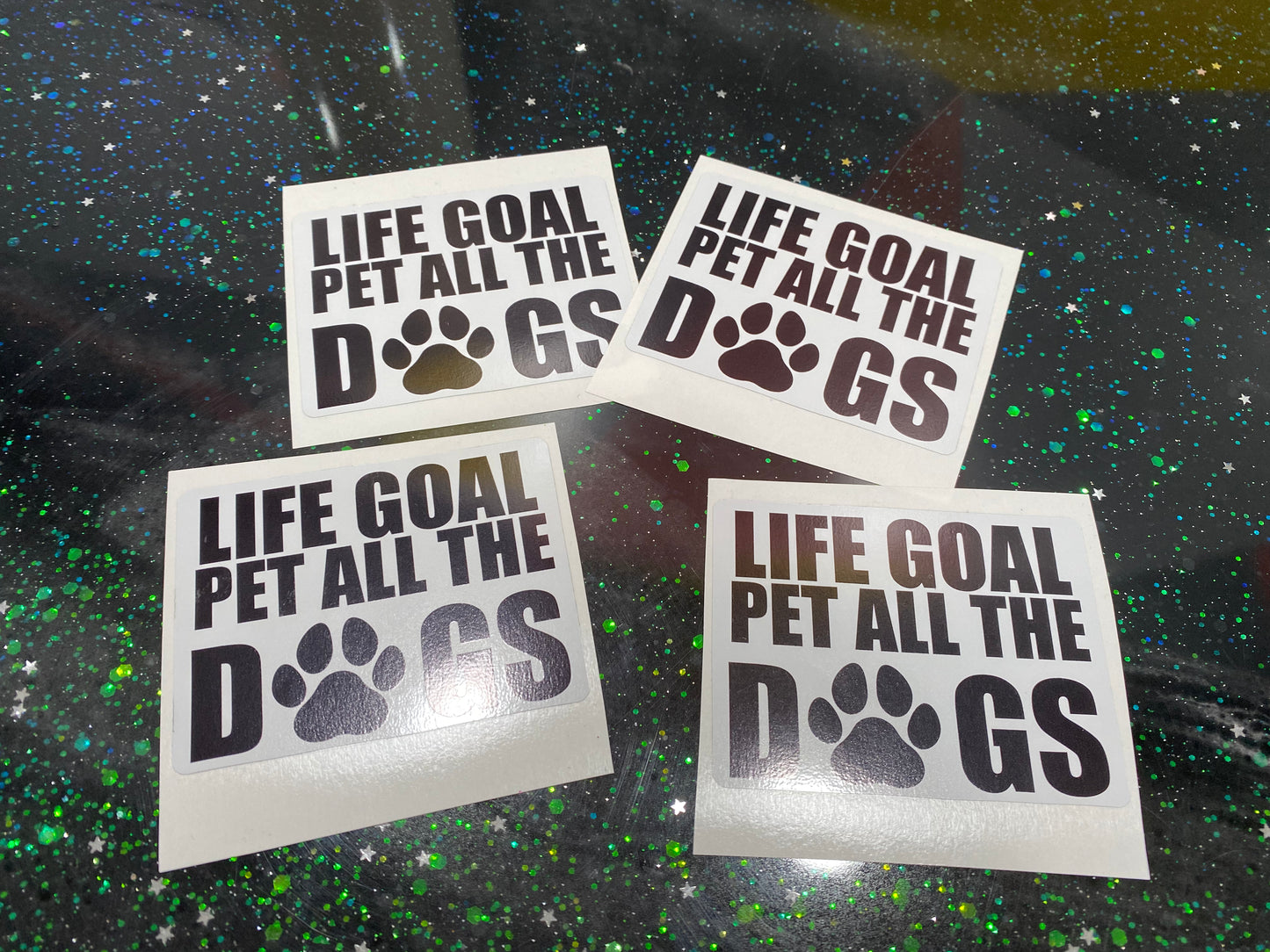 Life goal - pet all the dogs sticker