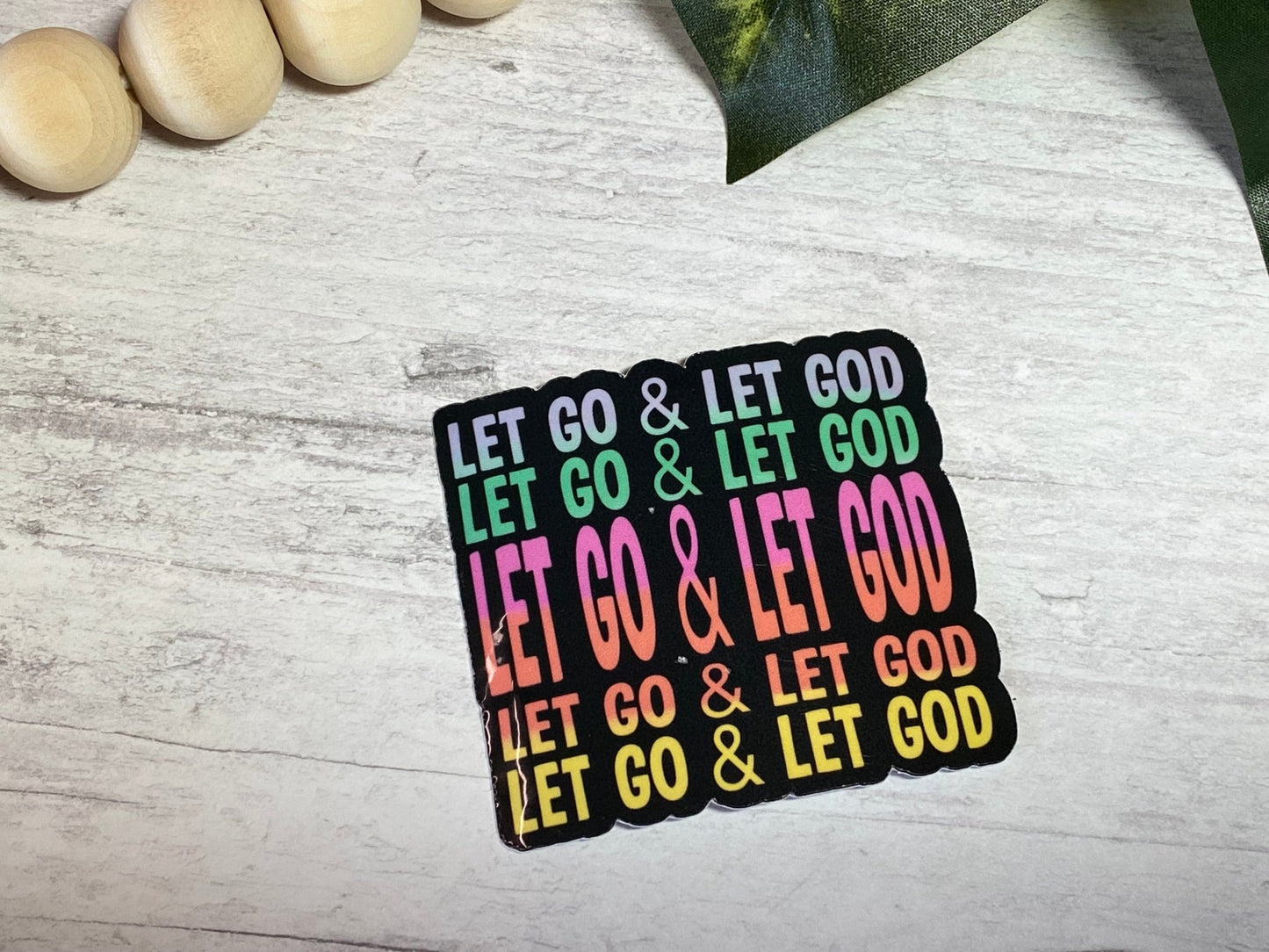 Let Go and Let God Sticker - Merlscreations
