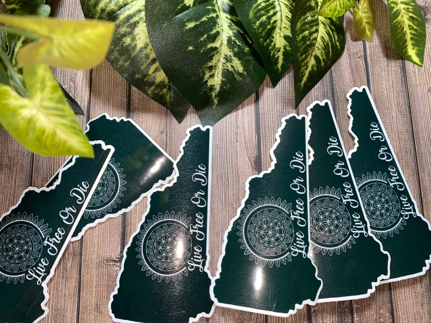 Live free or die sticker - Merlscreations