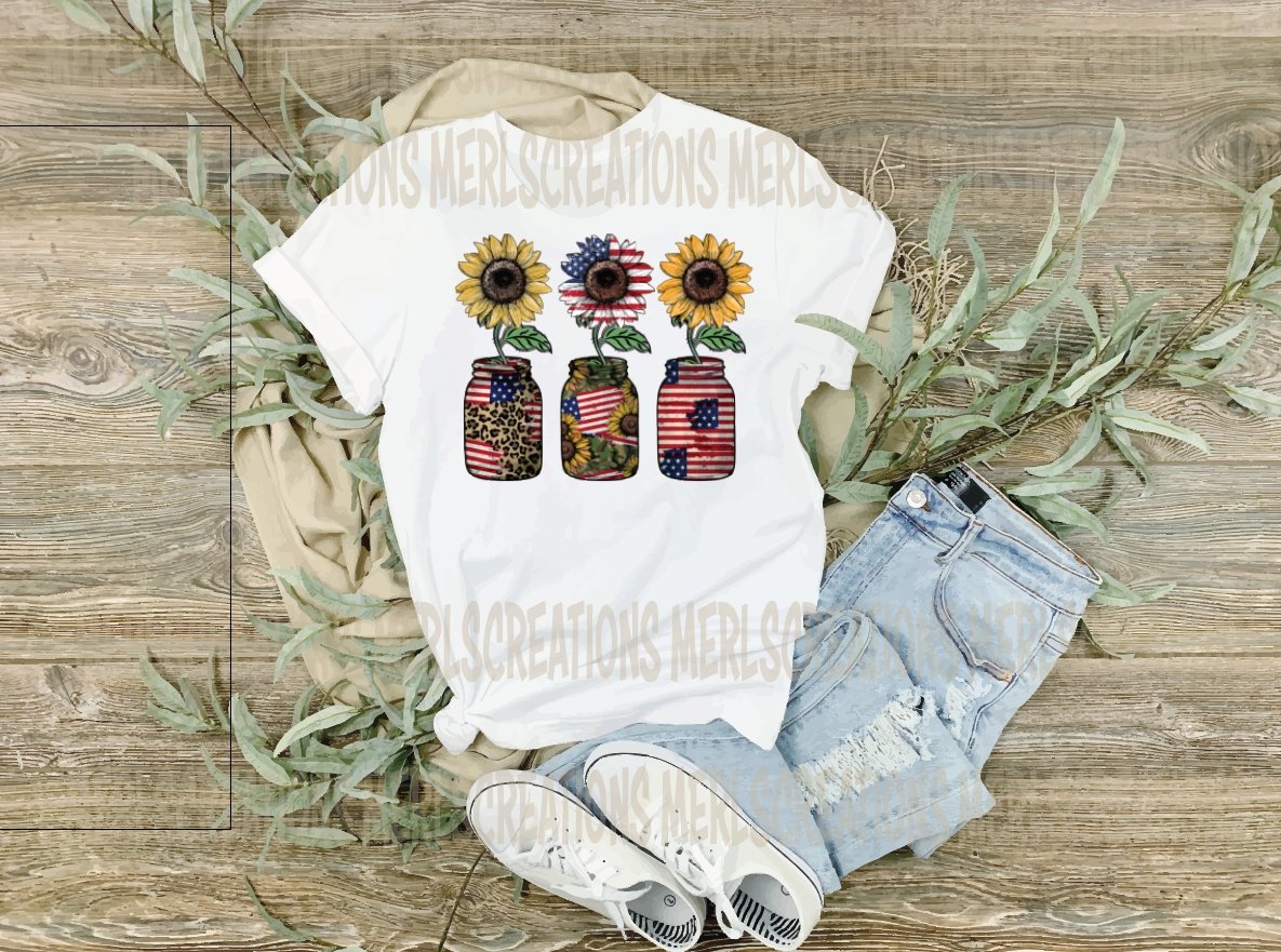 Plant Holder USA HTV Transfer - Merlscreations