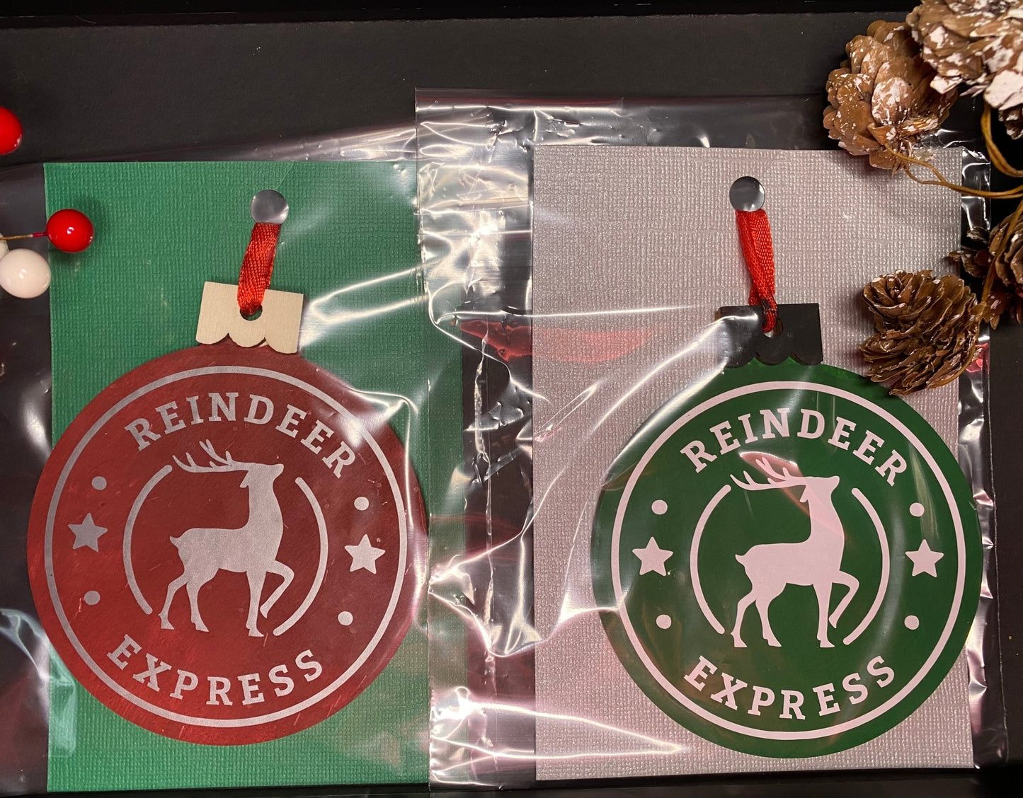 Reindeer Express Christmas Ornament - Merlscreations