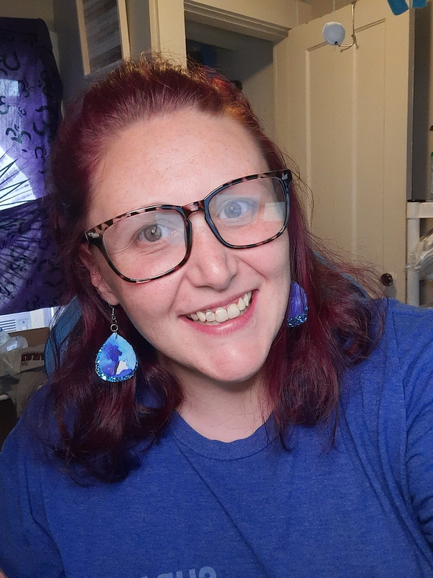 Teal Watercolor Drops - Merlscreations