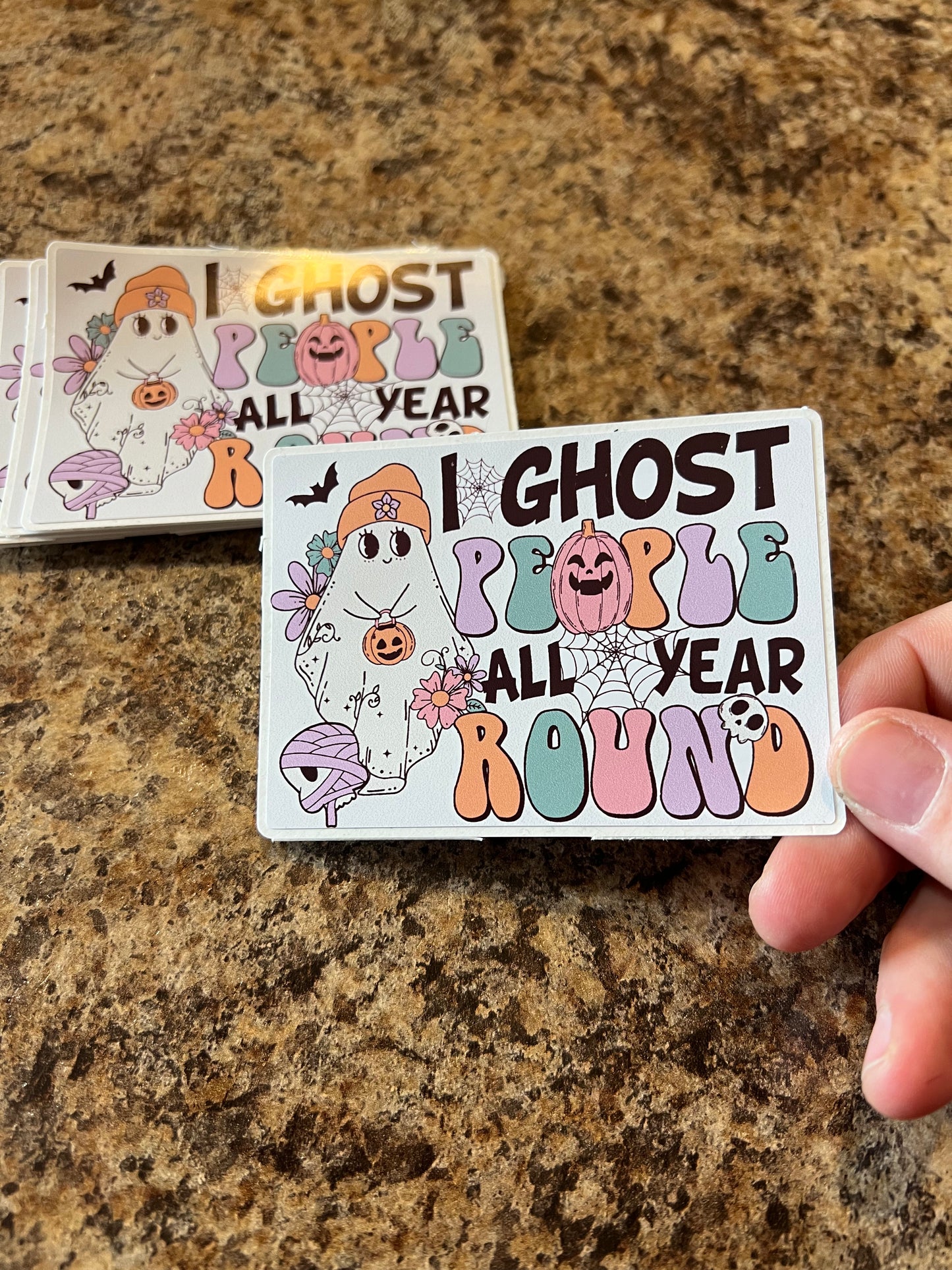 I Ghost People All Year Sticker