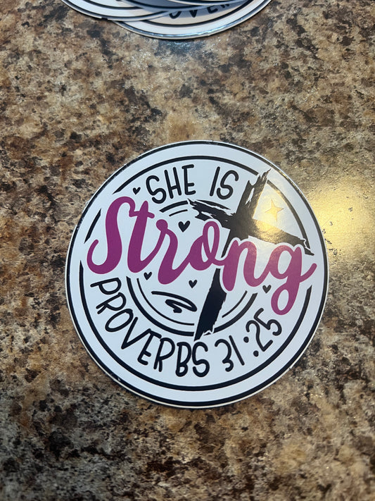 She is Strong Sticker