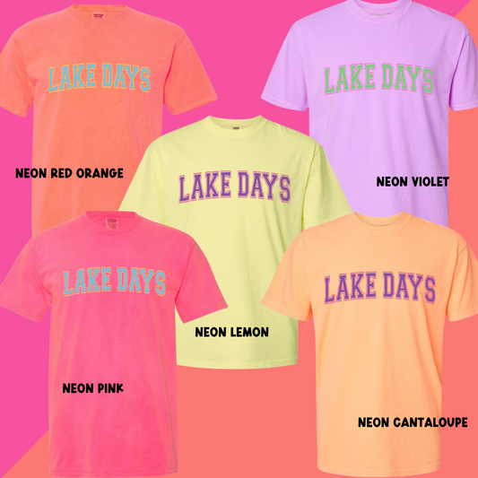 Lake Days Neon T-shirt