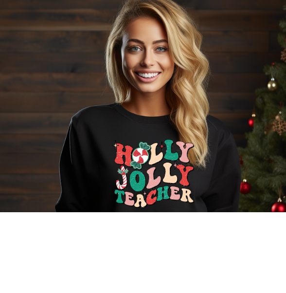 Holly Jolly Teacher T-Shirt