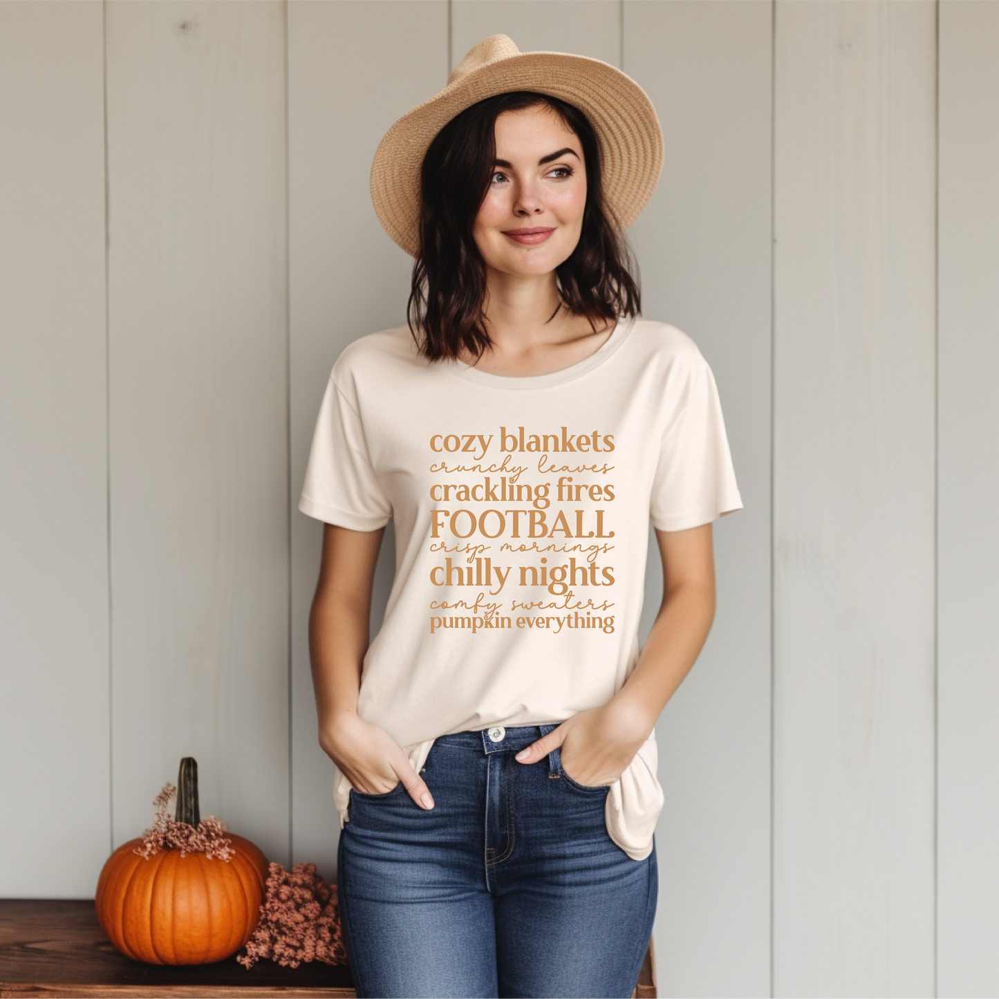 Cozy Blankets Crunchy Leaves T-Shirt