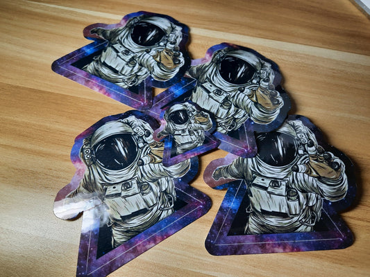 Astronaut Space Sticker - Merlscreations