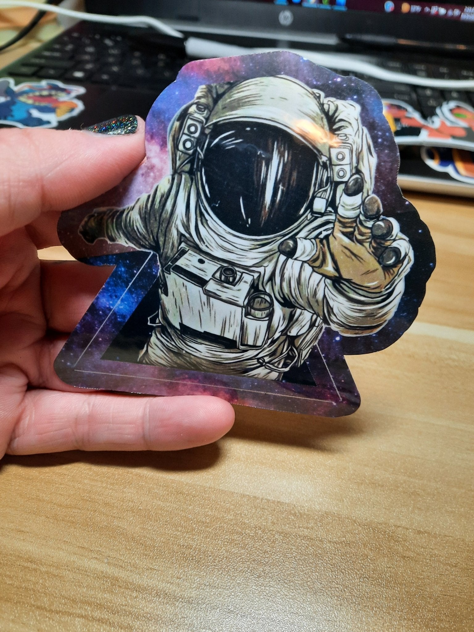 Astronaut Space Sticker - Merlscreations