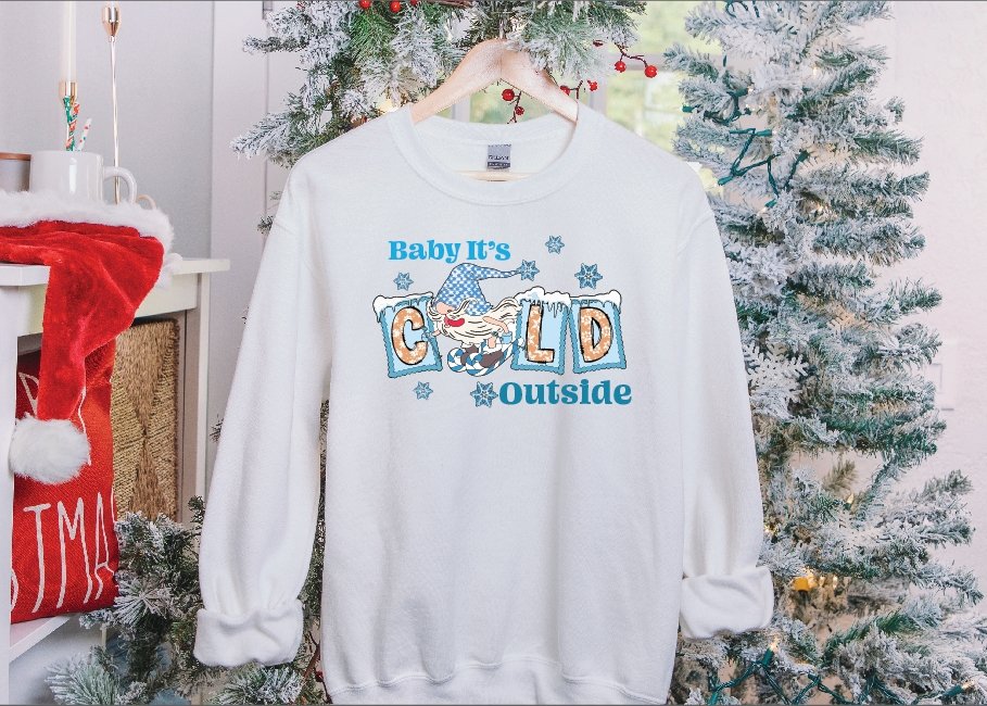 Baby it's cold outside HTV TRANSFER - Merlscreations