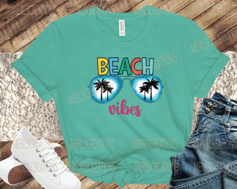 Beach Vibes T-Shirt - Merlscreations