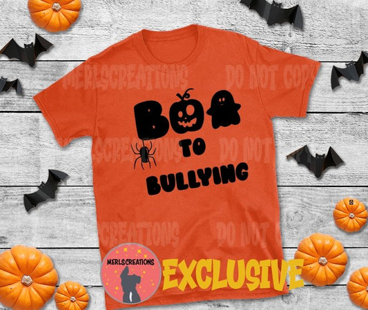 Boo To Bullying T-Shirt - Merlscreations