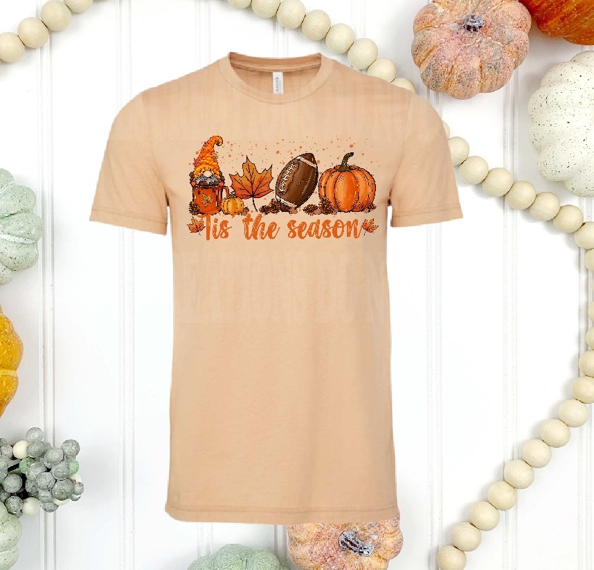 Coffee Leaves Football and Fall T-shirt - Merlscreations