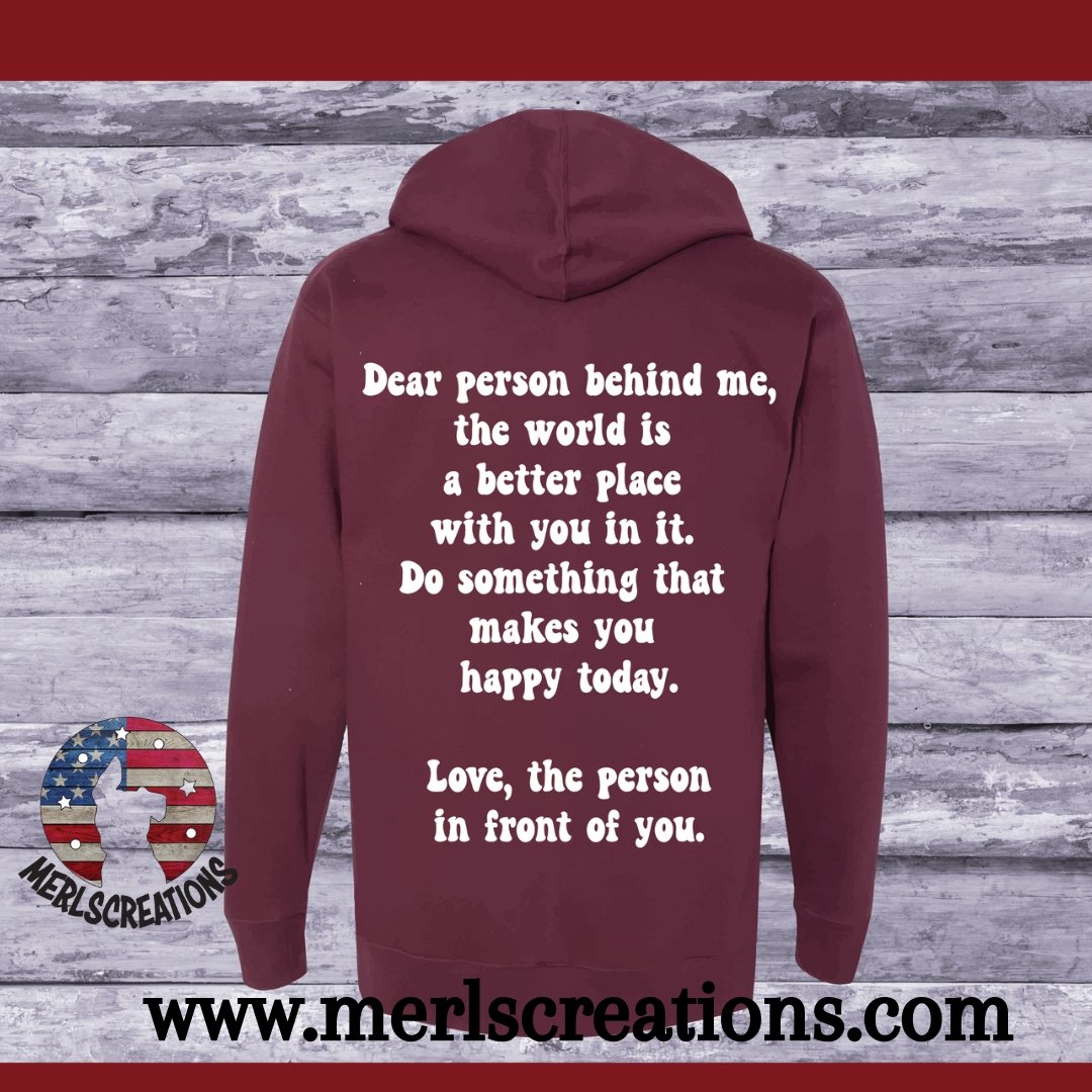 brown dear person behind me hoodie – RewThreadz