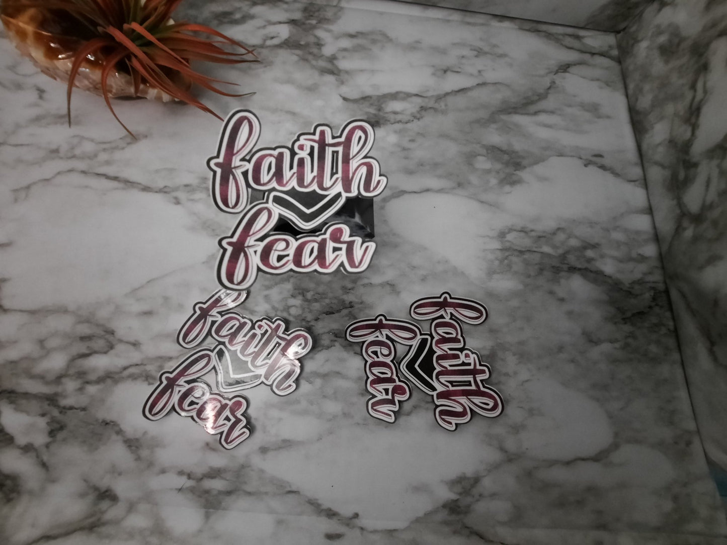 Faith Over Fear Stickers - Merlscreations