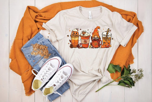 Fall Vibes Coffee T-shirt - Merlscreations