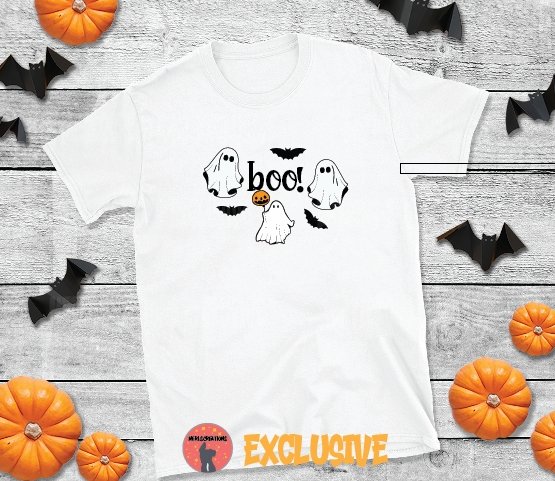 Ghost Boo T-shirt - Merlscreations