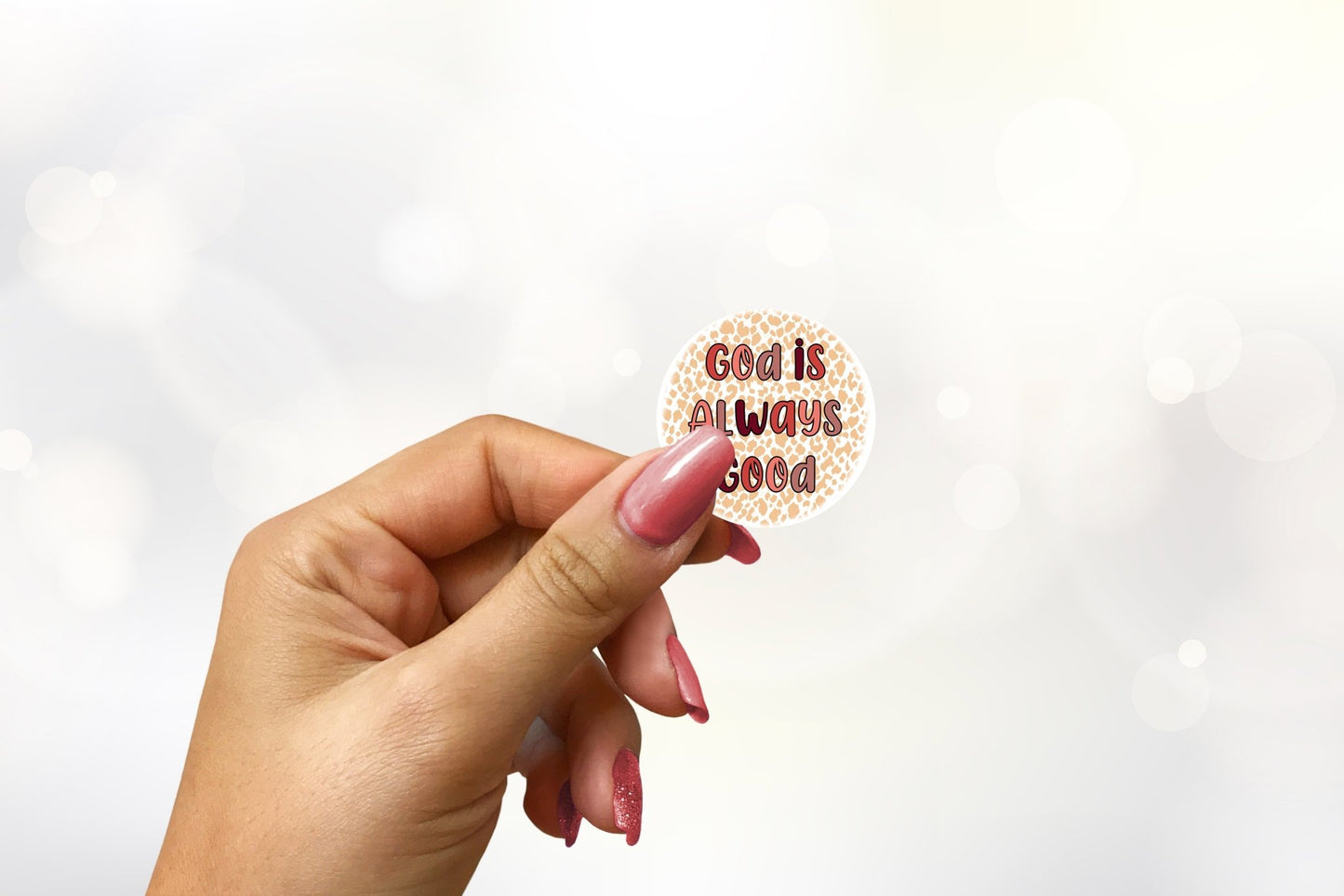 God is always good sticker - Merlscreations