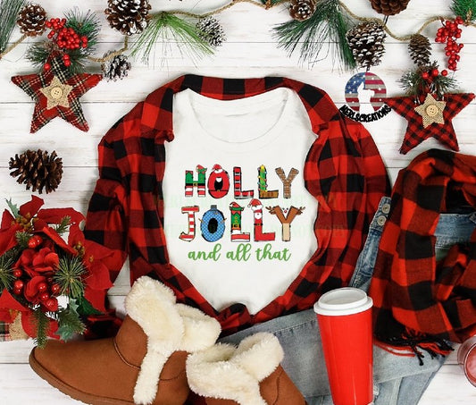 Holly Jolly .. and all that T-Shirt - Merlscreations