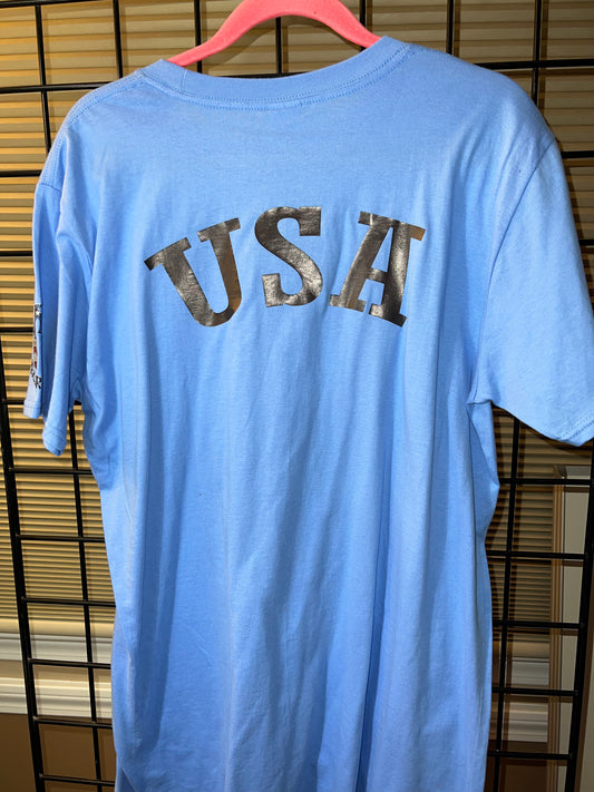 Large USA Blue T-shirt