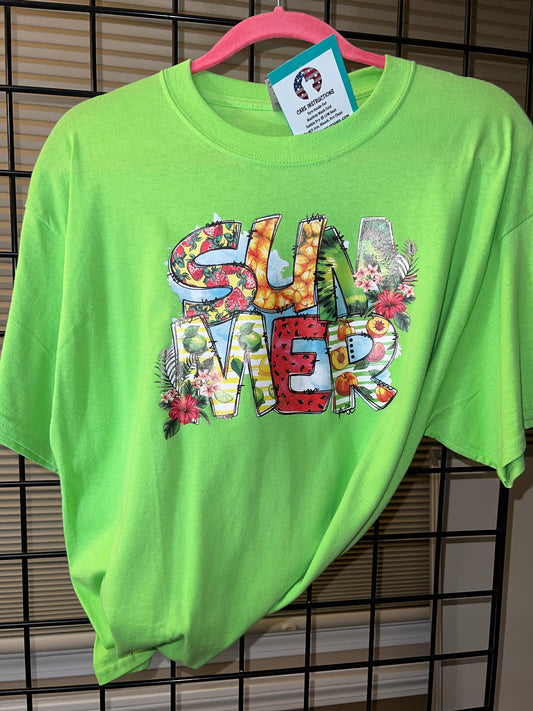 Large Green SUMMER T-shirt