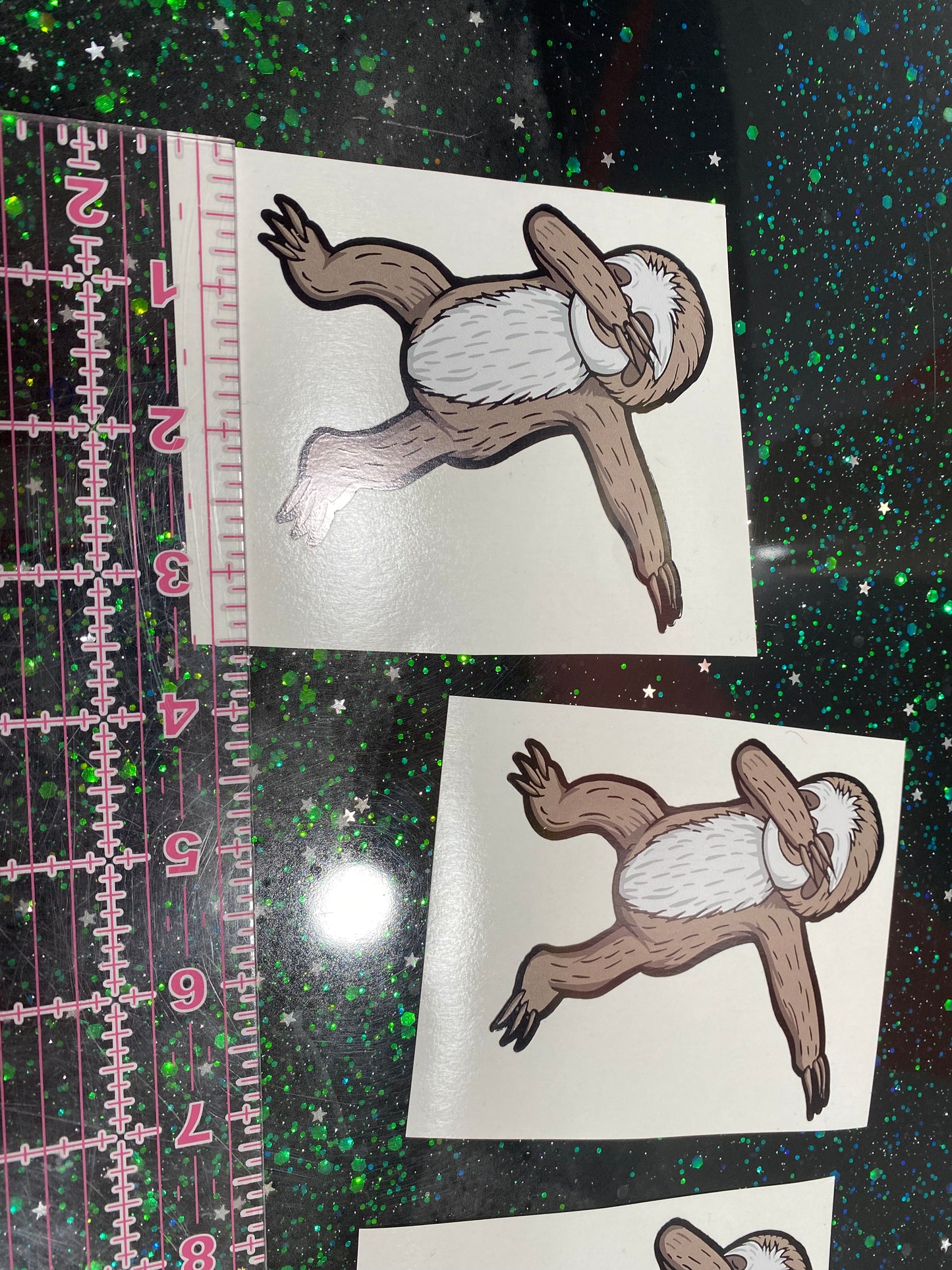 Dabbing sloth sticker