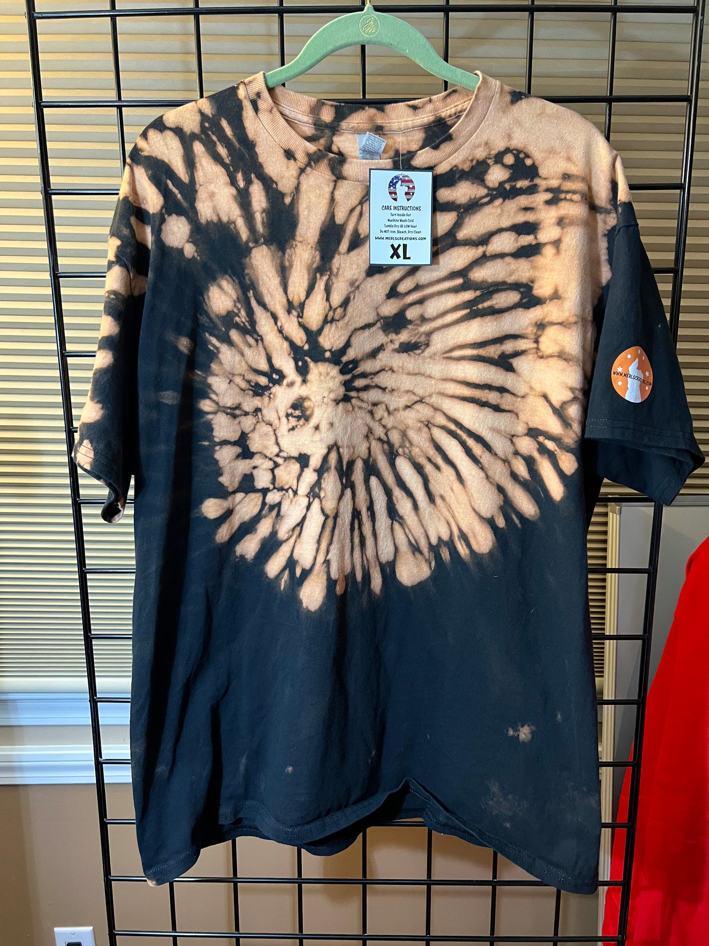 615 XL Bleached Spiral T-Shirt