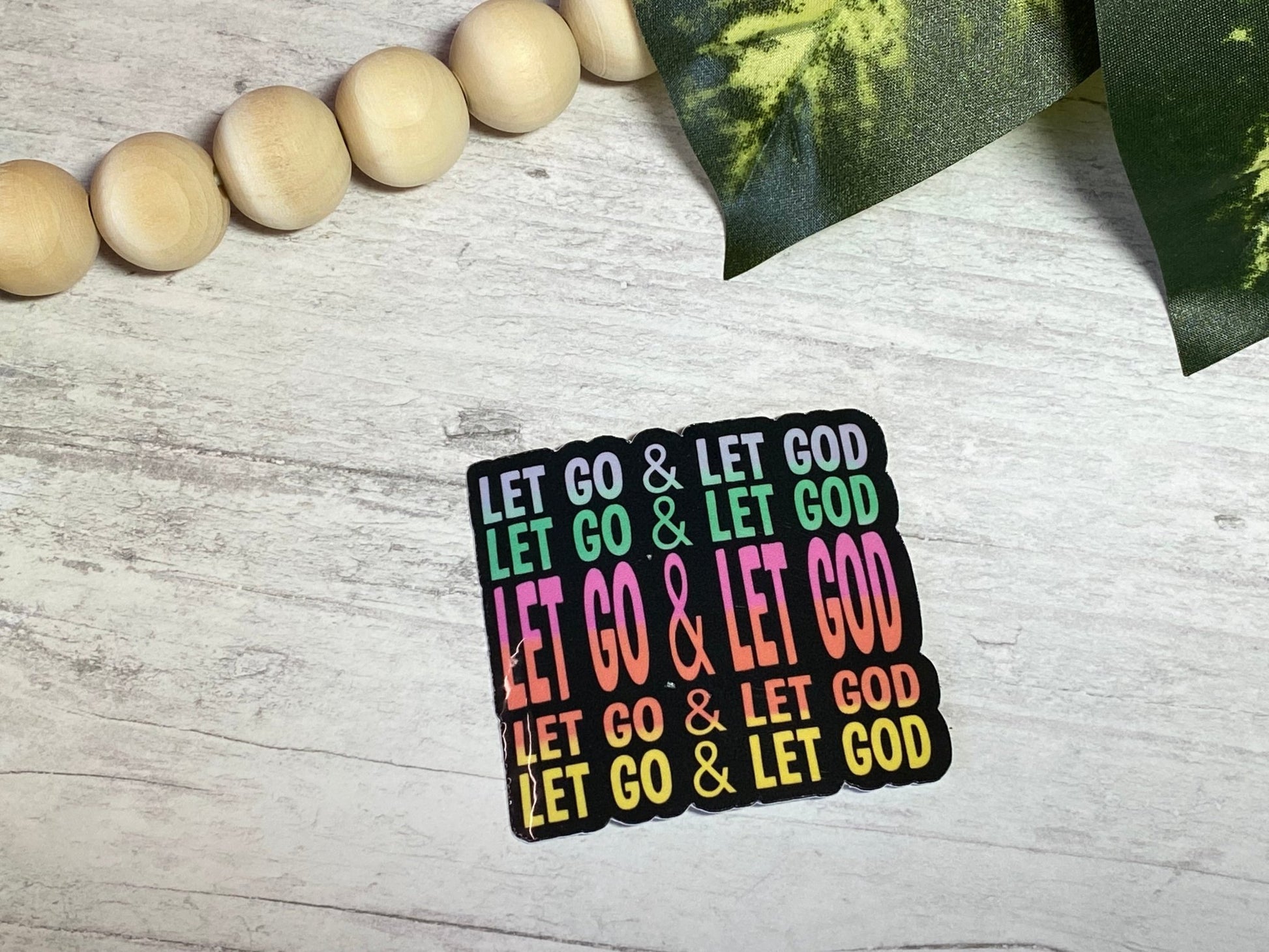 Let Go and Let God Sticker - Merlscreations