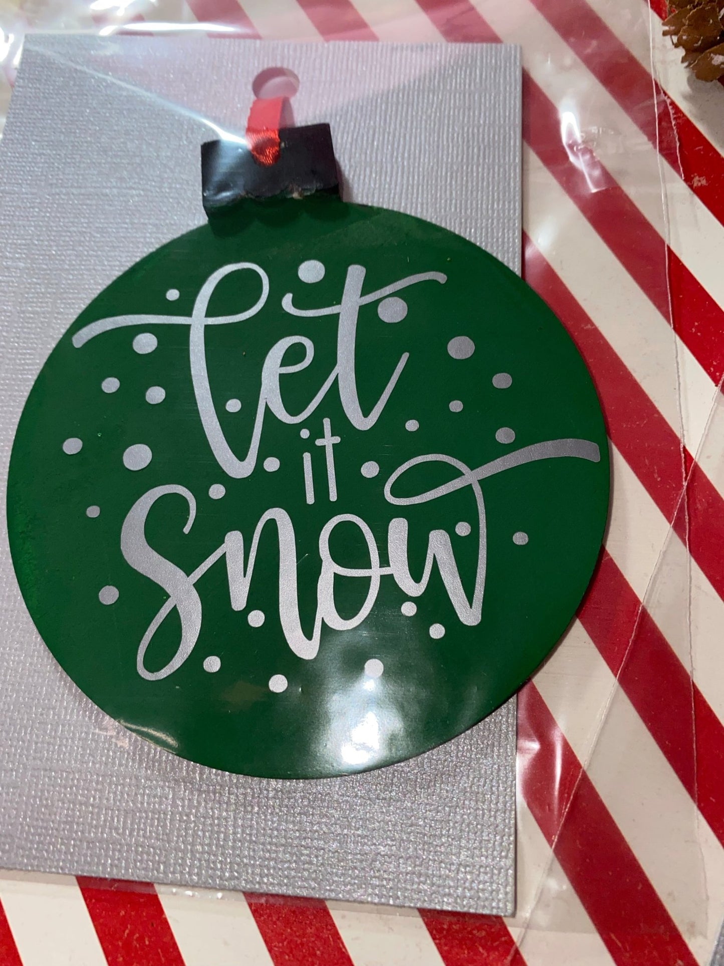 Let it Snow Christmas Ornament - Merlscreations