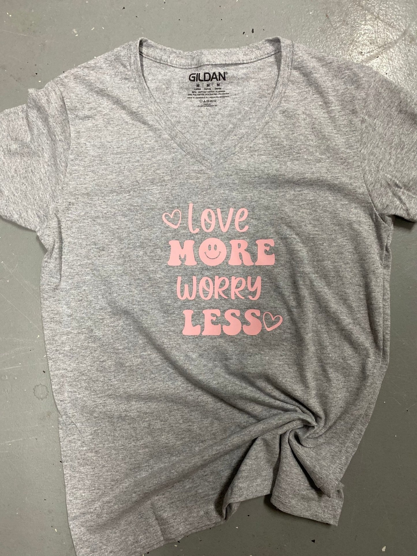 Love More Worry Less T-Shirt + Bundle - Merlscreations