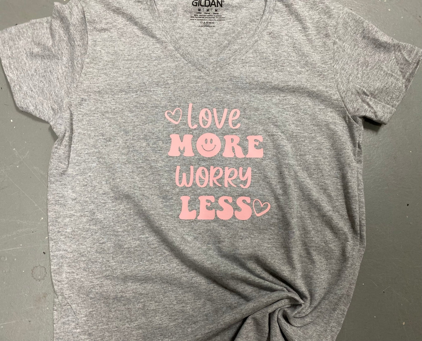 Love More Worry Less T-Shirt + Bundle - Merlscreations