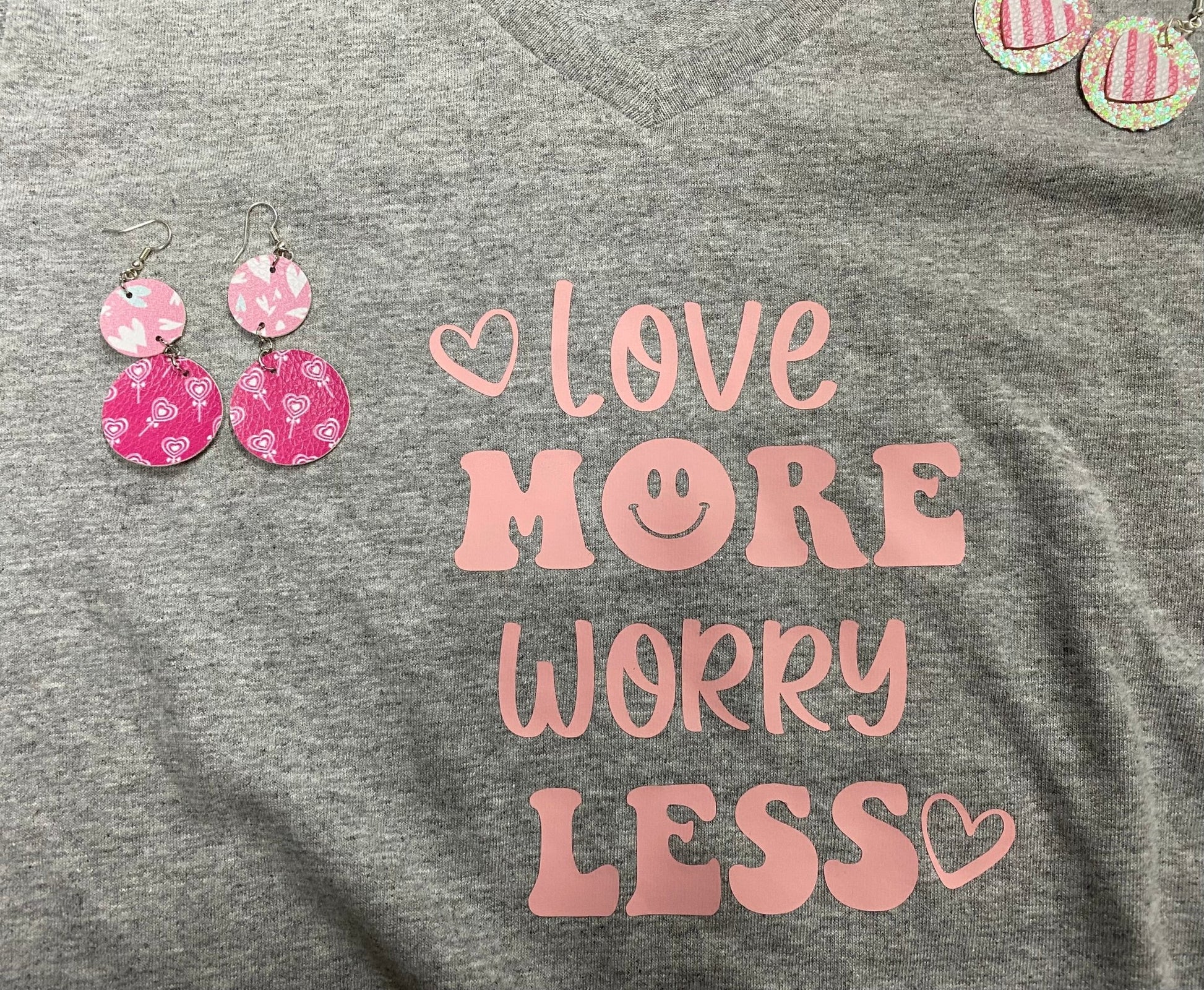 Love More Worry Less T-Shirt + Bundle - Merlscreations