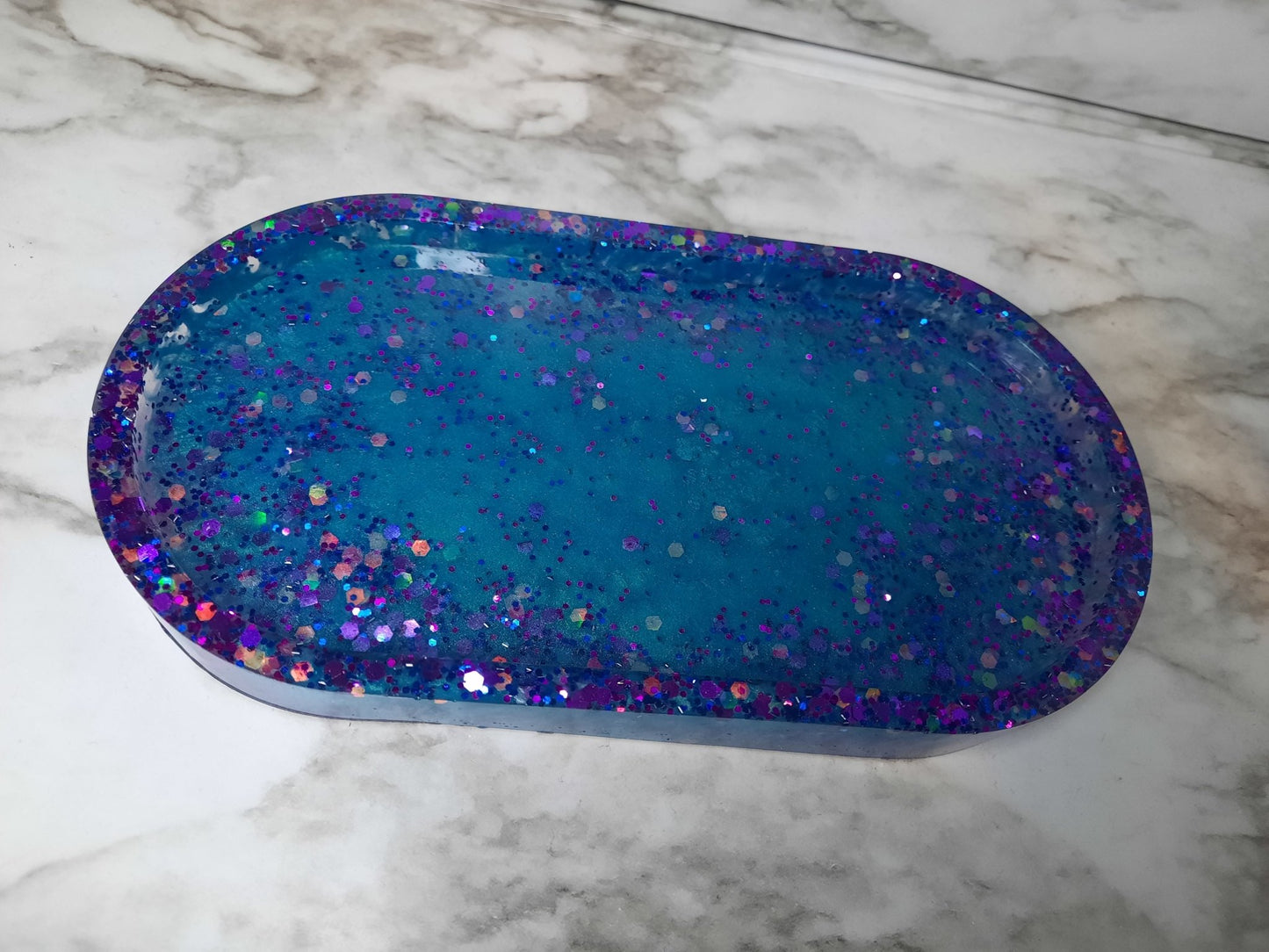 Mermaid style resin tray - Merlscreations