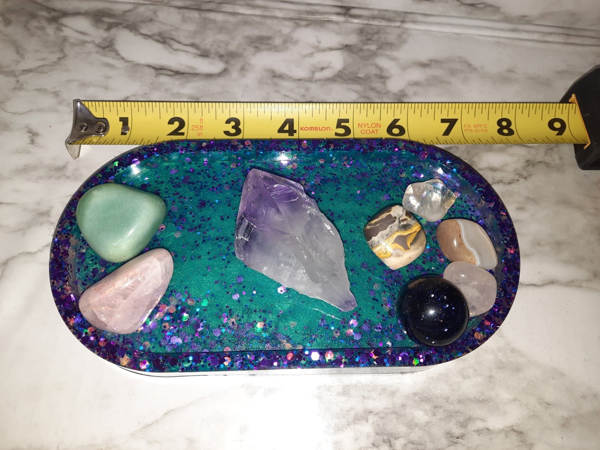 Mermaid style resin tray - Merlscreations