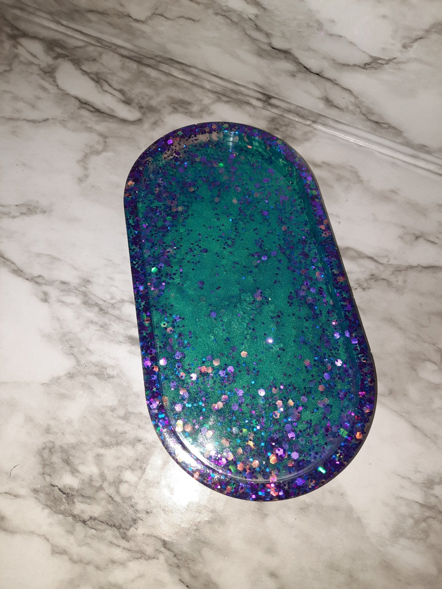 Mermaid style resin tray - Merlscreations