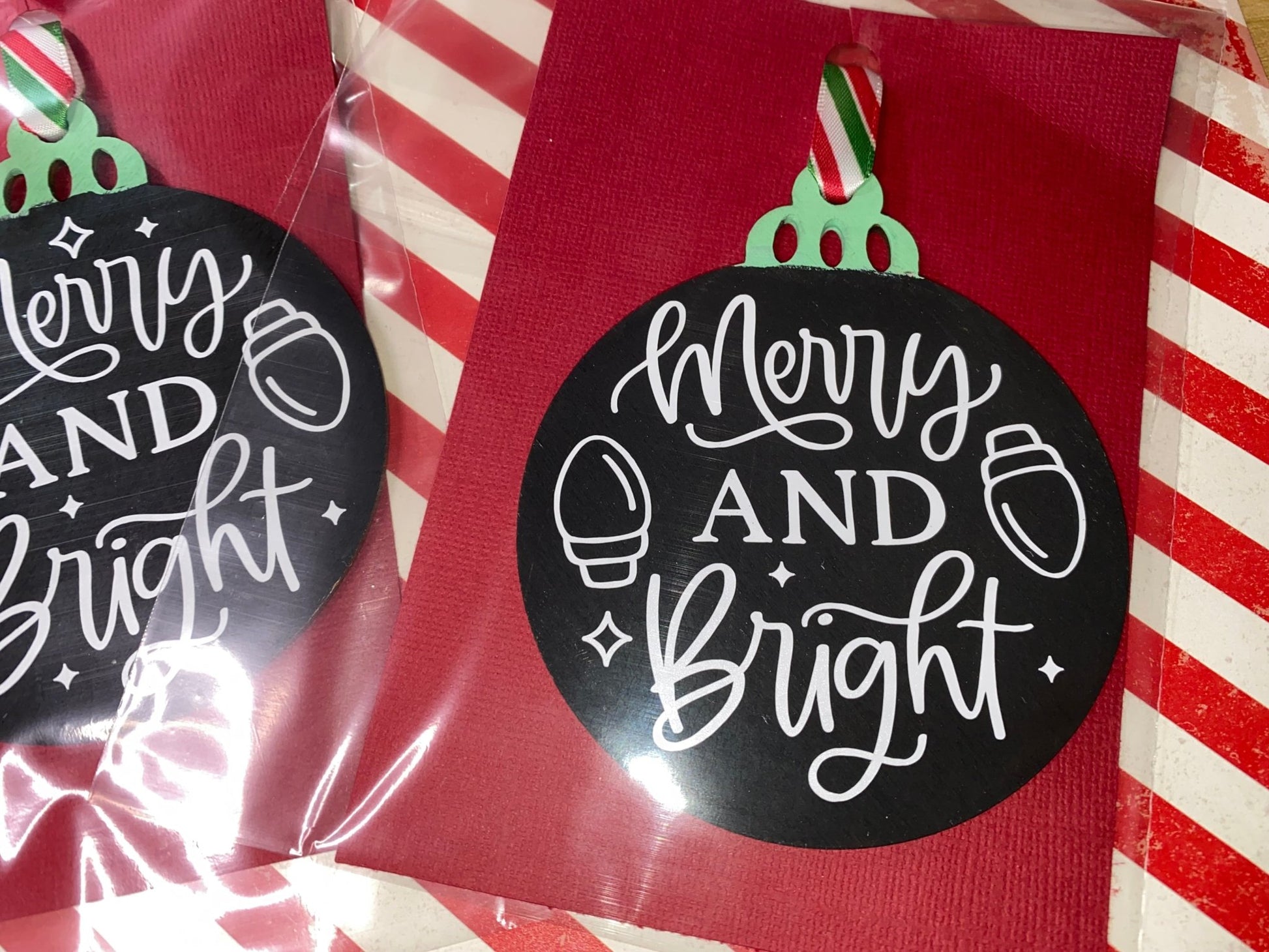 Merry and Bright Ornaments - Merlscreations