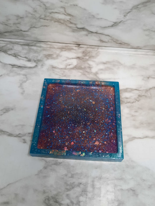 Multi-colored Coaster - Merlscreations