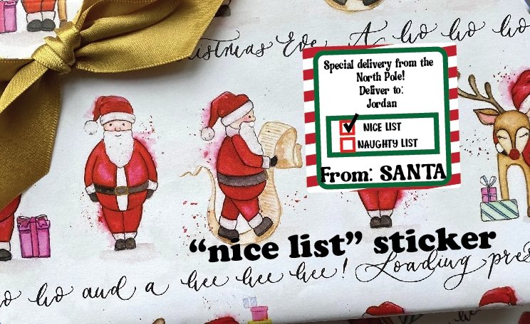 Personalized Christmas Gift Tags - Merlscreations