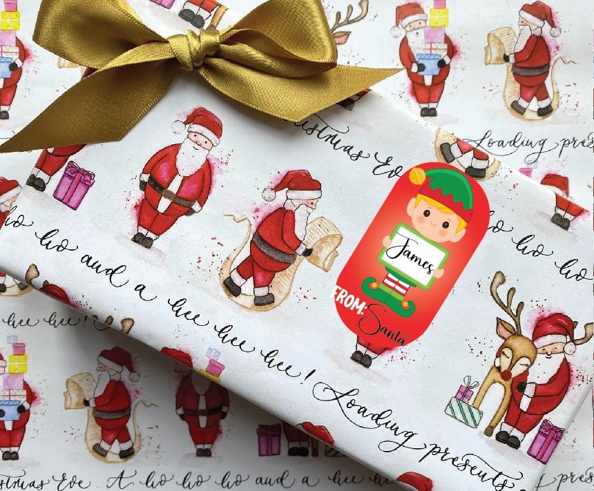 Personalized Christmas Gift Tags - Merlscreations