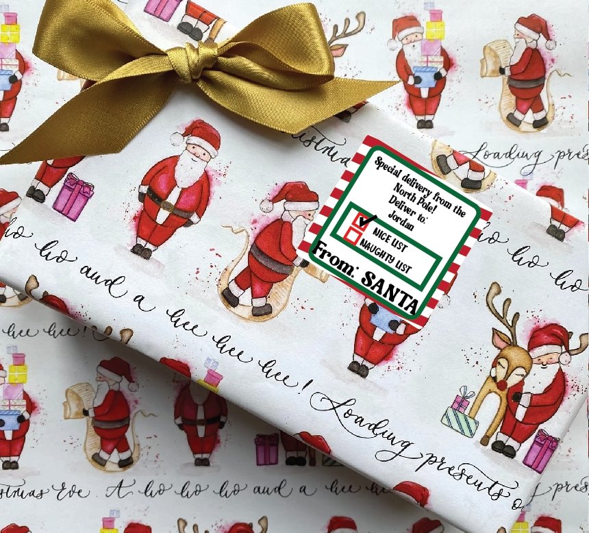 Personalized Christmas Gift Tags - Merlscreations